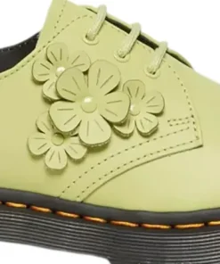 1461 Flower Applique Leather Oxford Shoes - Women's