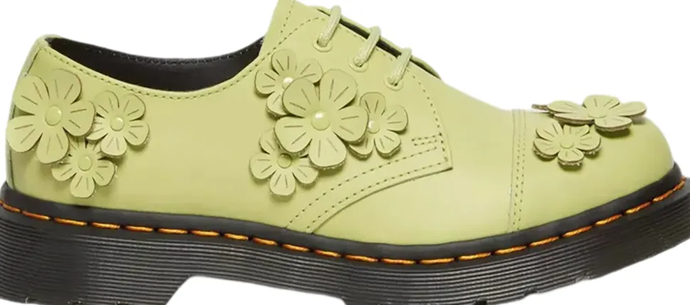 1461 Flower Applique Leather Oxford Shoes - Women's