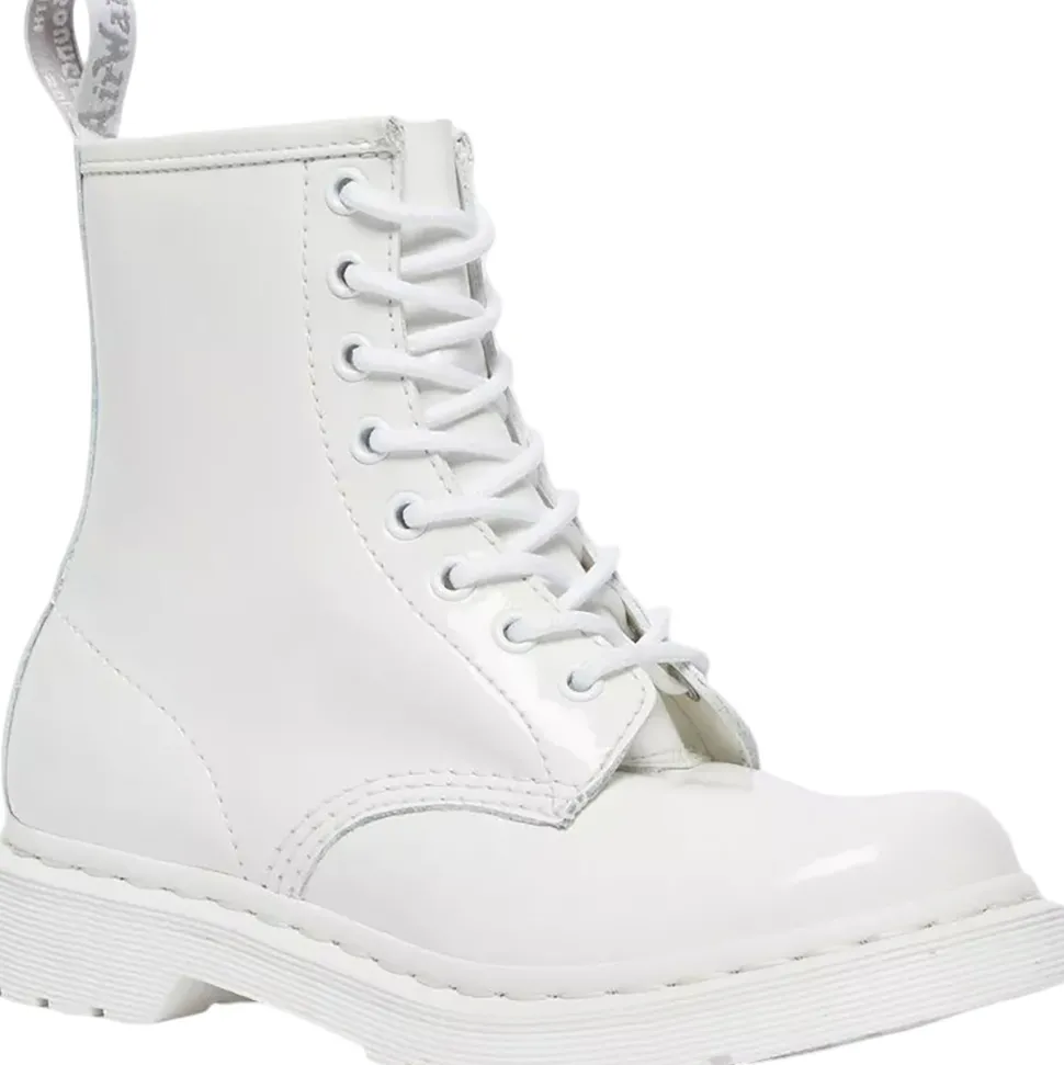 1460 Mono Patent Leather Lace Up Boots - Women's