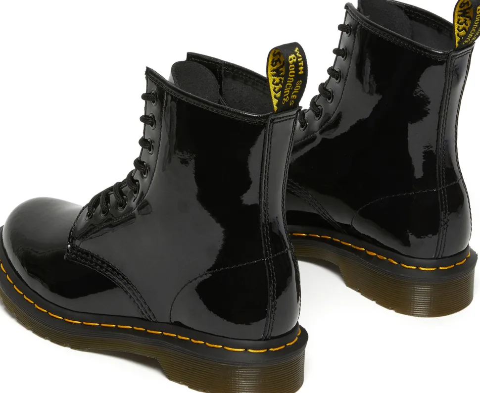 1460 Patent Leather Lace Up Boots - Women's