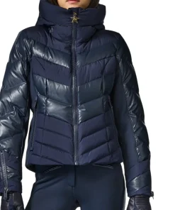 Abisso Quilted Down Ski Jacket with Hood - Women's