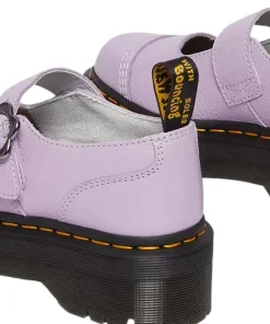 Addina Flower Buckle Leather Platform Shoes - Women's