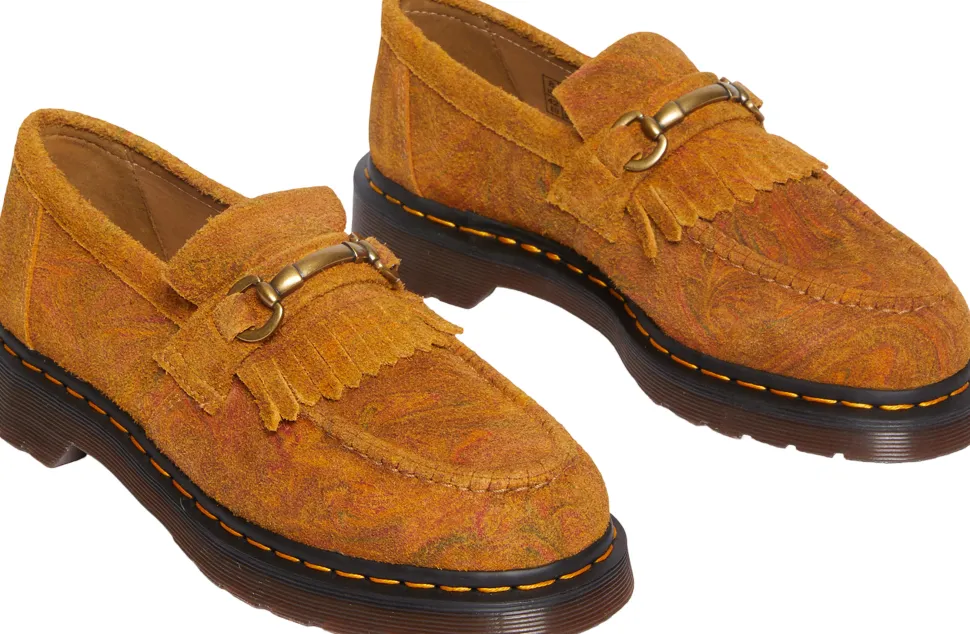 Adrian Snaffle Marbled Suede Loafers - Unisex