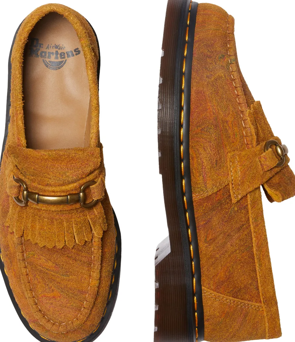 Adrian Snaffle Marbled Suede Loafers - Unisex