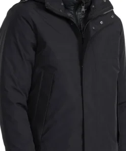Altair Mid Length Parka with Welded Detail and Detachable Hood - Men's
