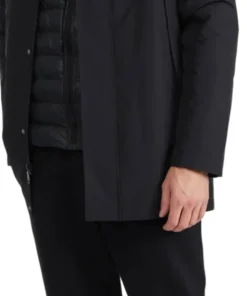 Altair Mid Length Parka with Welded Detail and Detachable Hood - Men's