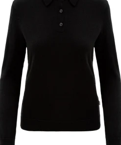 Alvalade Lightweight Long-Sleeve Merino Knit Polo - Women's
