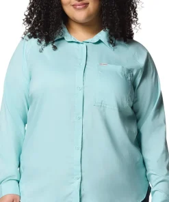 Anytime Lite Plus Size Long Sleeve Shirt - Women's