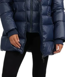 Ares Fixed Hood Puffer Jacket with Fixed Bib - Women's
