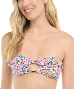 Aria Floralscape Bandeau Bikini Top - Women's
