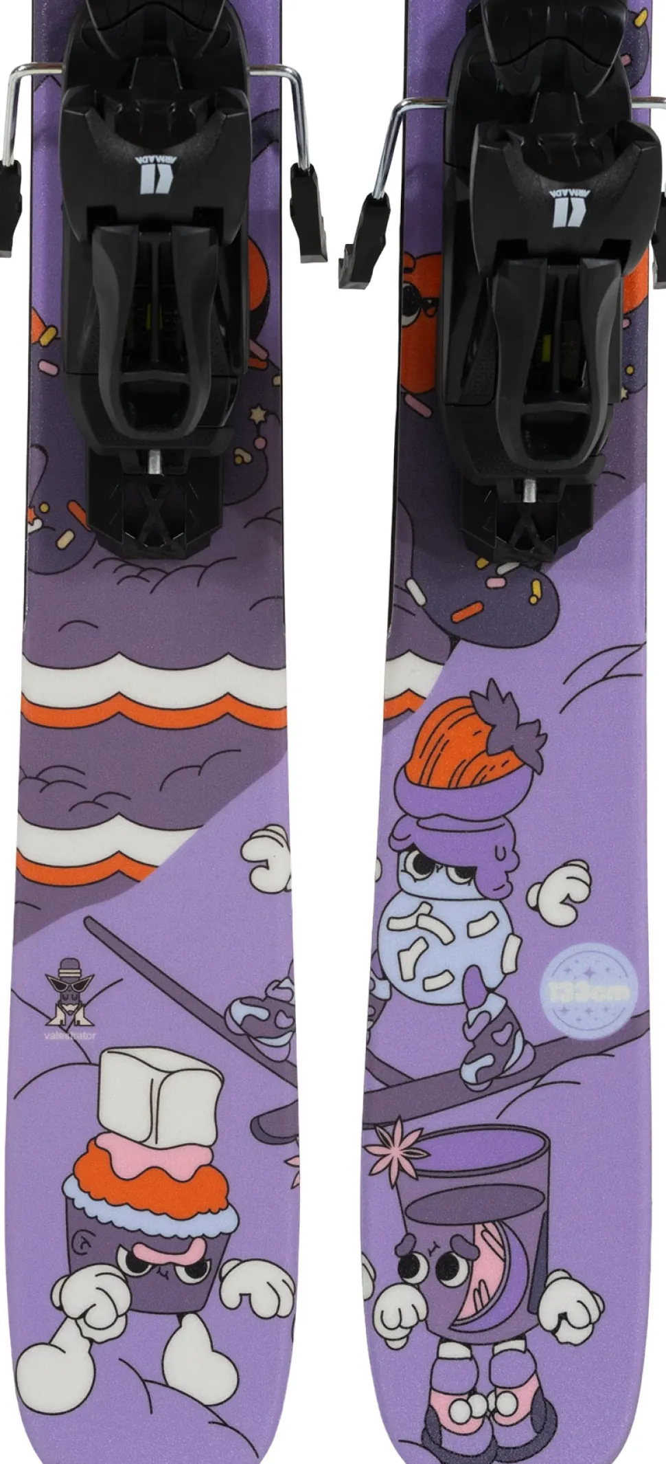 ARJ Skis with C5 Ski Bindings - Kids
