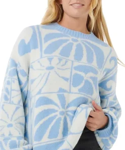 Artist Of The Search Ty Williams Jacquard Crew Neck Sweater - Women's