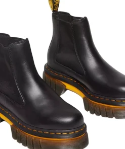 Audrick Contrast Sole Leather Platform Chelsea Boots - Women's