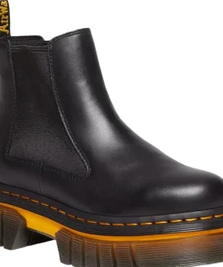 Audrick Contrast Sole Leather Platform Chelsea Boots - Women's