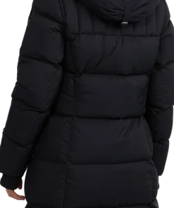 Autumn Long Channel Quilted Puffer Jacket - Women's