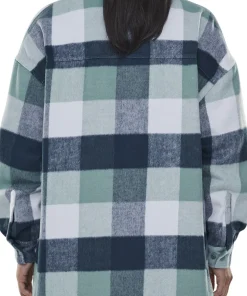 Bellingham Long Plaid Shirt Jacket - Women's