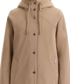 Billie Canvas Hooded Mid-Length Rain Jacket - Women's