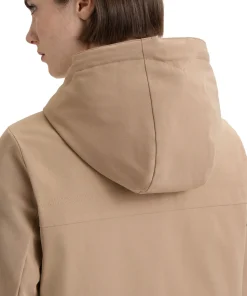Billie Canvas Hooded Mid-Length Rain Jacket - Women's