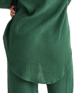 Bonded Cotton Cover-Up Tunic Shirt - Women's