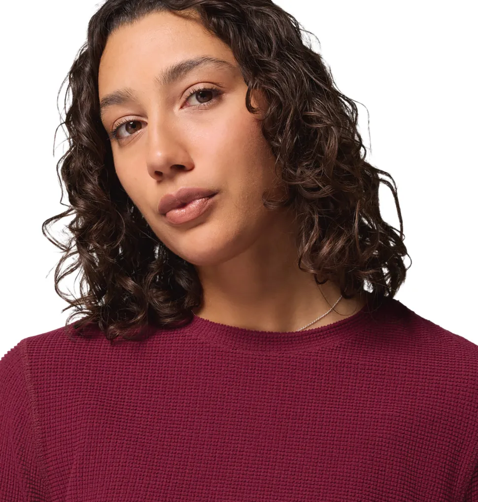 Brea Falls Grid Crew Neck Long Sleeve T-Shirt - Women's