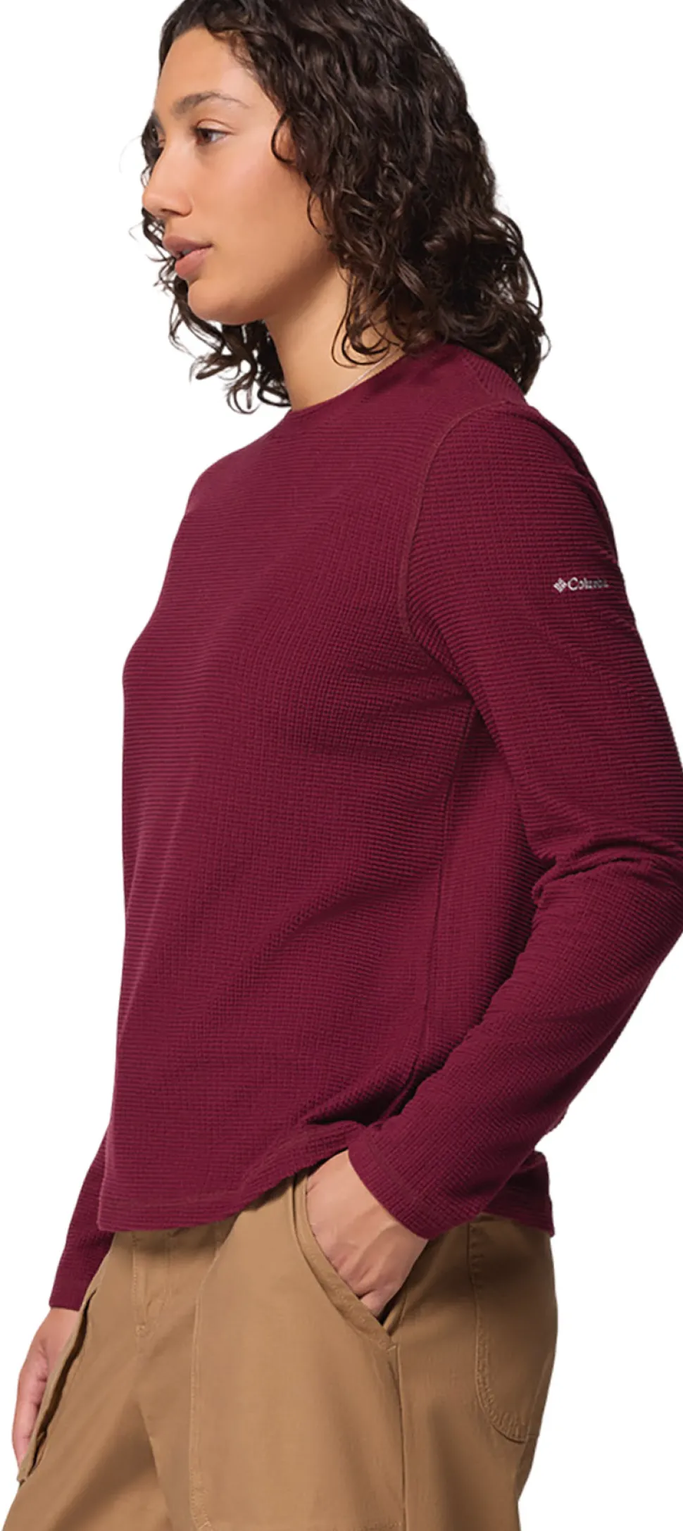Brea Falls Grid Crew Neck Long Sleeve T-Shirt - Women's