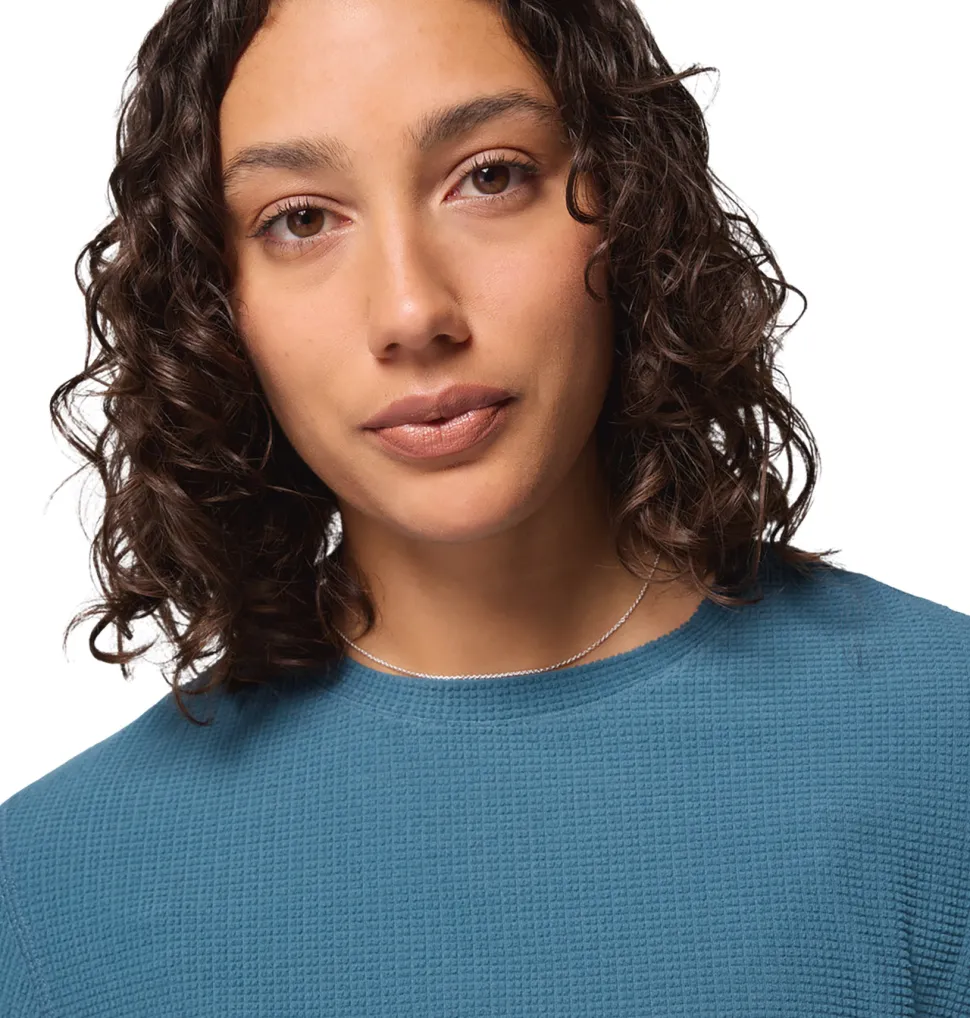 Brea Falls Grid Crew Neck Long Sleeve T-Shirt - Women's