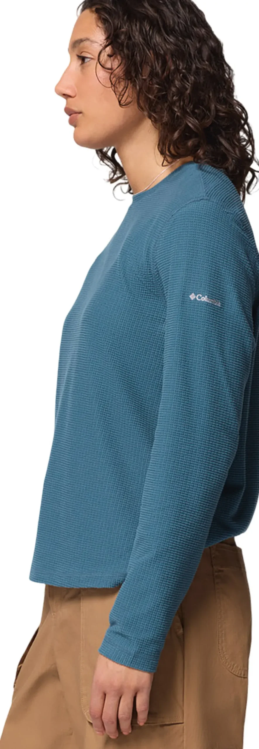 Brea Falls Grid Crew Neck Long Sleeve T-Shirt - Women's