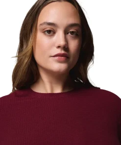 Brea Falls Grid Plus Size Crew Neck Long Sleeve T-Shirt - Women's