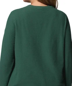 Brea Falls Grid Plus Size Crew Neck Long Sleeve T-Shirt - Women's