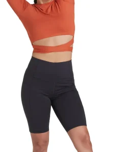 Burst Cropped Long Sleeve Top - Women's