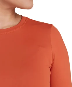 Burst Cropped Long Sleeve Top - Women's