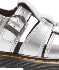 Caarys Silver Metallic Patent Lamper Sandals - Toddlers