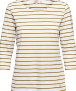 Cap Coz 3/4 Sleeves Breton Striped Jersey - Women's