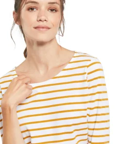 Cap Coz 3/4 Sleeves Breton Striped Jersey - Women's