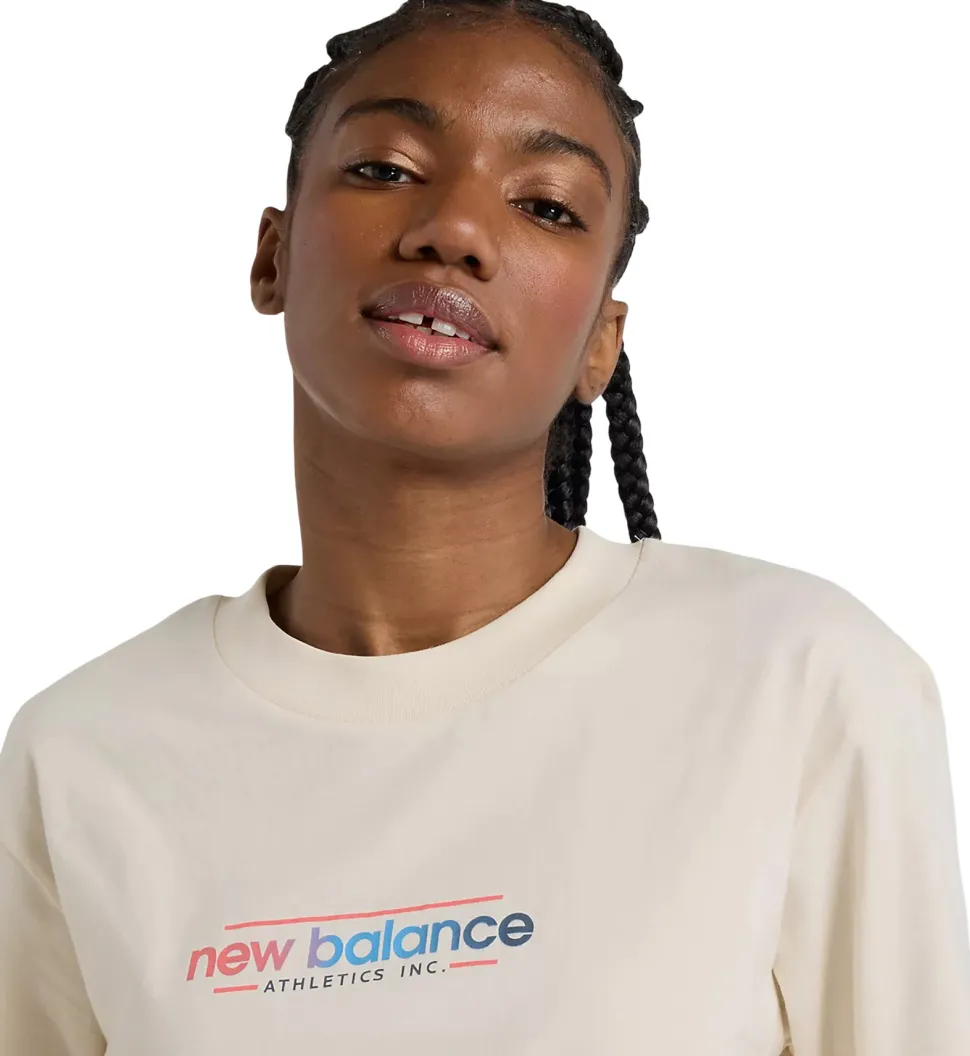 Center Multi Color Cropped T-Shirt - Women's