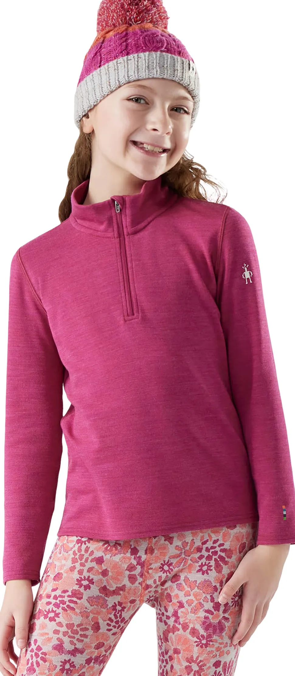 Classic Thermal Merino Boxed 1/4 Zip Base Layer Top - Youth