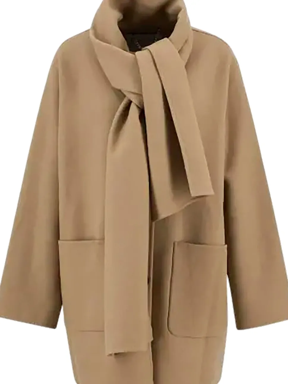 Clementine Wool Scarf Coat - Women's