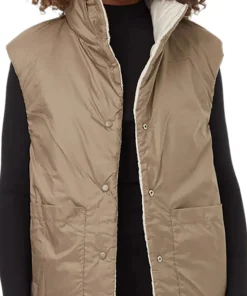 Cloud Shell Reversible Oversized Vest - Women's
