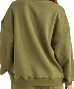 College Crew Neck Fleece Sweatshirt - Women's