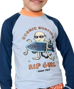 Cosmic Surfing UPF Long Sleeve Rash Vest - Boys
