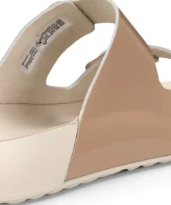 Cozmo Leather Two Strap Sandals - Women's