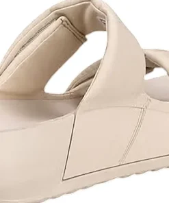 Cozmo Platform Leather Two Strap Sandals - Women's