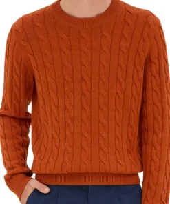Dalston Midweight Merino Cable Knit Sweater - Unisex