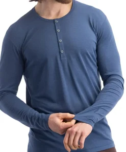 Desperado Merino Long Sleeve Henley Shirt - Men's