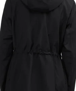 Dew Long Raincoat with Fixed Hood - Women's