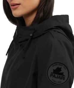 Dew Long Raincoat with Fixed Hood - Women's