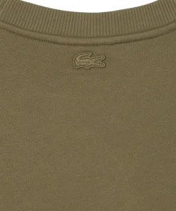Embroidered Motif Fleece Sweatshirt - Men's