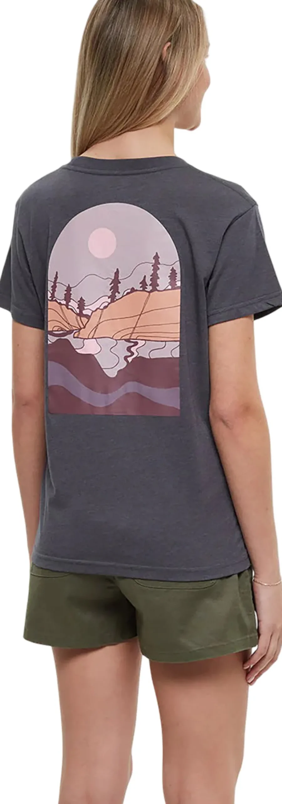Emerald Edge Arch Crew Neck Graphic Short Sleeve T-Shirt - Women's
