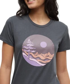 Emerald Edge Portal Crew Neck Graphic Short Sleeve T-Shirt - Women's