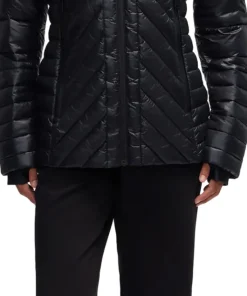 Esmay Lightweight Mixed Media Quilted Packable Puffer Jacket - Women's